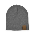 Bonnet durable en RPET idéal pour les froides journées d'hiver couleur gris vue frontale