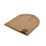 Bonnet durable en RPET idéal pour les froides journées d'hiver couleur camel deuxième vue