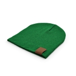 Bonnet durable en RPET idéal pour les froides journées d'hiver couleur vert foncé deuxième vue