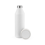 Bouteille en acier inoxydable recyclé avec indicateurs LED 650ml couleur blanc deuxième vue