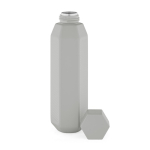 Bouteille hexagonale anti-fuite en acier inoxydable recyclé 500ml couleur gris deuxième vue