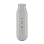 Bouteille hexagonale anti-fuite en acier inoxydable recyclé 500ml couleur gris