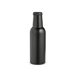Gourde bouteille de bière en acier inoxydable à bouchon étanche 350 ml couleur noir