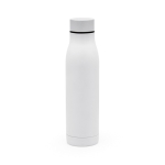 Gourde isotherme en acier inoxydable recyclé 600 ml couleur blanc