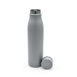 Gourde isotherme en acier inoxydable recyclé 600 ml couleur argenté deuxième vue