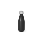 Gourde en acier inoxydable recyclé à finition mate 400 ml couleur noir