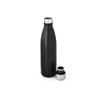 Gourde en acier inoxydable recyclé à finition mate 400 ml couleur noir deuxième vue