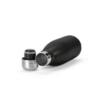 Gourde en acier inoxydable recyclé à finition mate 400 ml couleur noir troisième vue