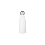 Gourde en acier inoxydable recyclé à finition mate 400 ml couleur blanc