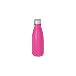 Gourde en acier inoxydable recyclé à finition mate 400 ml couleur fuchsia