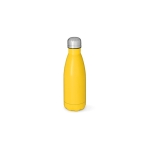 Gourde en acier inoxydable recyclé à finition mate 400 ml couleur jaune foncé