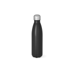 Gourde en acier inoxydable recyclé à bouchon étanche 500 ml couleur noir