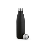 Gourde personnalisable isotherme et antifuite en inox recyclé 500 ml couleur noir deuxième vue