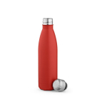 Gourde personnalisable isotherme et antifuite en inox recyclé 500 ml couleur rouge deuxième vue