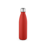 Gourde personnalisable isotherme et antifuite en inox recyclé 500 ml couleur rouge vue arrière