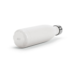 Gourde en acier inoxydable recyclé à bouchon étanche 500 ml couleur blanc quatrième vue