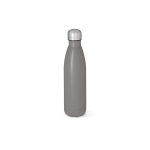 Gourde en acier inoxydable recyclé à bouchon étanche 500 ml couleur gris