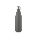 Gourde personnalisable isotherme et antifuite en inox recyclé 500 ml couleur gris vue arrière