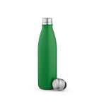 Gourde personnalisable isotherme et antifuite en inox recyclé 500 ml couleur vert deuxième vue