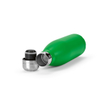 Gourde personnalisable isotherme et antifuite en inox recyclé 500 ml couleur vert troisième vue