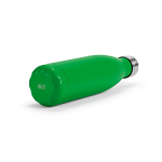 Gourde personnalisable isotherme et antifuite en inox recyclé 500 ml couleur vert quatrième vue