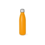 Gourde en acier inoxydable recyclé à bouchon étanche 500 ml couleur orange
