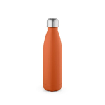 Gourde personnalisable isotherme et antifuite en inox recyclé 500 ml couleur orange vue arrière