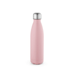 Gourde personnalisable isotherme et antifuite en inox recyclé 500 ml couleur rose vue arrière