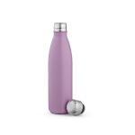 Gourde personnalisable isotherme et antifuite en inox recyclé 500 ml couleur violet deuxième vue