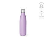 Gourde personnalisable isotherme et antifuite en inox recyclé 500 ml couleur violet