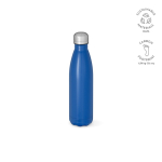 Gourde personnalisable isotherme et antifuite en inox recyclé 500 ml couleur bleu roi