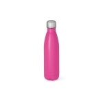 Gourde en acier inoxydable recyclé à bouchon étanche 500 ml couleur fuchsia