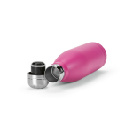 Gourde personnalisable isotherme et antifuite en inox recyclé 500 ml couleur fuchsia troisième vue
