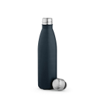 Gourde personnalisable isotherme et antifuite en inox recyclé 500 ml couleur bleu marine deuxième vue