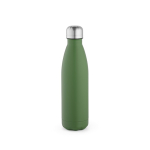 Gourde personnalisable isotherme et antifuite en inox recyclé 500 ml couleur vert militaire vue frontale