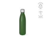 Gourde personnalisable isotherme et antifuite en inox recyclé 500 ml couleur vert militaire