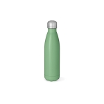 Gourde en acier inoxydable recyclé à bouchon étanche 500 ml couleur vert pastel