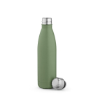 Gourde personnalisable isotherme et antifuite en inox recyclé 500 ml couleur vert pastel deuxième vue