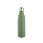 Gourde personnalisable isotherme et antifuite en inox recyclé 500 ml couleur vert pastel vue frontale