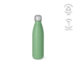 Gourde personnalisable isotherme et antifuite en inox recyclé 500 ml couleur vert pastel