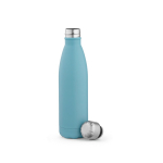 Gourde personnalisable isotherme et antifuite en inox recyclé 500 ml couleur bleu ciel deuxième vue