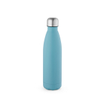 Gourde personnalisable isotherme et antifuite en inox recyclé 500 ml couleur bleu ciel vue arrière