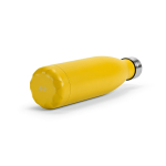 Gourde personnalisable isotherme et antifuite en inox recyclé 500 ml couleur jaune foncé quatrième vue