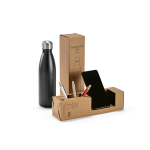 Gourde en acier inoxydable recyclé à bouchon étanche 500 ml vue de la boîte