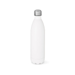 Gourde en acier inoxydable recyclé à bouchon étanche 1 L couleur blanc
