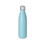 Gourde en acier inoxydable recyclé à bouchon étanche 1 L couleur bleu ciel