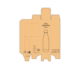 Bouteille en acier recyclé à double paroi avec bouchon en bambou 500ml
