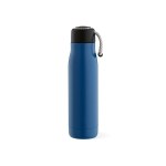 Gourde en acier inoxydable recyclé à dragonne en corde 540 ml couleur bleu troisième vue