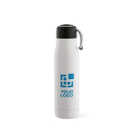 Gourde en acier inoxydable recyclé à dragonne en corde 540 ml vue principale