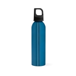Gourde en aluminium recyclé à bouchon mousqueton 660 ml couleur bleu